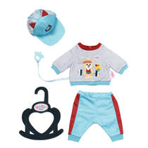 BABY born Little Sporty outfit - 36 cm - blauw