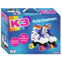 K3 rolschaatsen regenboog - maat 26/29 productafbeelding 2