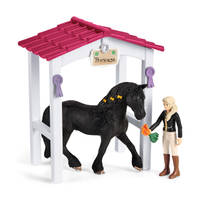schleich HORSE CLUB paardenbox met Tori en Princess 42437 productafbeelding 2