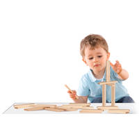 HOUTEN BOUWPLANKJES (200ST)