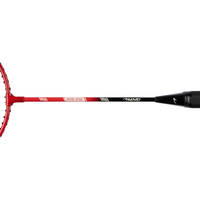 BADMINTON SET + 2 SHUTTLES ROOD/ZWART