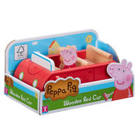 Peppa Pig houten familieauto met Peppa Pig figuur