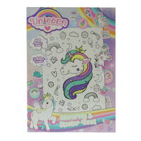 Unicorn kleur- en stickerboek Main Image - 0