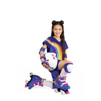 K3 rolschaatsen regenboog - maat 26/29 - donkerblauw productafbeelding 4