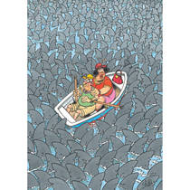 Jumbo Jan van Haasteren puzzel Expert 1: overal haaien - 500 stukjes productafbeelding 2
