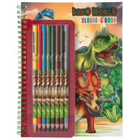 Dino World kleurboek met kleurpotloden productafbeelding 2