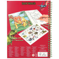 Dino World kleurboek met kleurpotloden productafbeelding 5