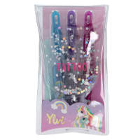 Ylvi & the Minimoomis tattoo glitter gelpennen productafbeelding 2