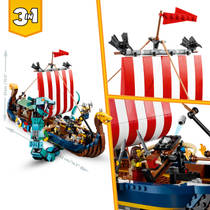 LEGO CREATOR 31132 VIKINGSCHIP EN DE MID