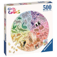 Ravensburger Circle of colors puzzel Dieren - 500 stukjes
