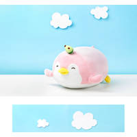 Miniso pluchen Liggende pinguïn met avocado - roze Main Image - 5