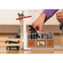 schleich HORSE CLUB Paardenbox met merrie en veulen 42611 productafbeelding 3