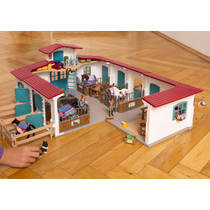 schleich HORSE CLUB Paardenbox met merrie en veulen 42611 productafbeelding 2