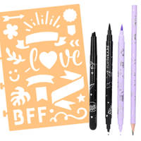 TOPModel kleurboek handlettering set productafbeelding 4