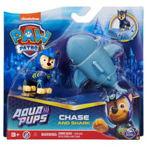PAW Patrol Aqua Pups speelfigurenset met Chase en Shark