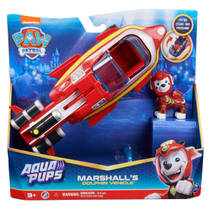 PAW Patrol Aqua Pups transformerend dolfijnen voertuig met Marshall Main Image - 0