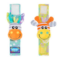 Playgro rammelaars cadeauset pols-voet jungle 7-delig productafbeelding 2