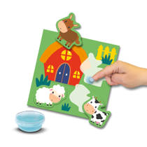 SES My First waar woon ik? Dieren plakken set productafbeelding 4