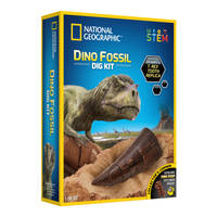 National Geographic dino fossiel graaf set