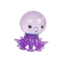 Octopus glitterknijpbal met zuignappen productafbeelding 2