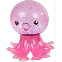 Octopus glitterknijpbal met zuignappen productafbeelding 3