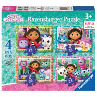 Ravensburger puzzel Gabby's Poppenhuis 4-in-1 puzzelset