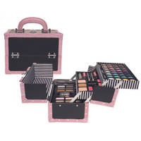 2-Tone Make-Up koffer Glitter Pink