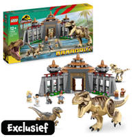 LEGO Jurassic Park bezoekerscentrum: T. rex & Raptor aanval 76961