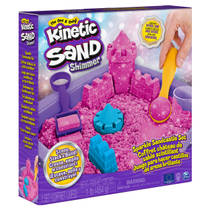 Kinetic Sand glinsterend zandkasteel speelset - roze