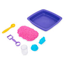 Kinetic Sand glinsterend zandkasteel speelset - roze productafbeelding 7