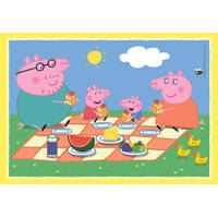 Clementoni Peppa Pig 4-in-1 puzzelset - 12 + 16 + 20 + 24 stukjes Main Image - 3