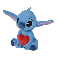 Disney Stitch knuffel met hart - 25 cm productafbeelding 2