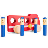 New Classic Toys houten pop-up brandweerauto productafbeelding 8