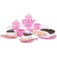 New Classic Toys houten theeset met taart - roze productafbeelding 6
