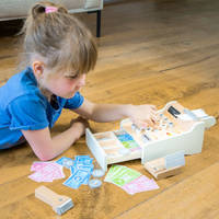 New Classic Toys houten kassa - wit productafbeelding 4