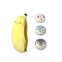 Miniso pluchen Banaan met stresspinguïnballen