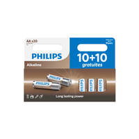 Philips AA 10 + 10 entry alkaline batterijen