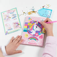 Totum unicorn Diamond Painting dagboek met slot productafbeelding 5
