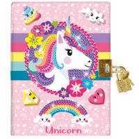 Totum unicorn Diamond Painting dagboek met slot productafbeelding 4