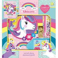 Totum unicorn Diamond Painting dagboek met slot productafbeelding 2
