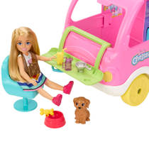 Barbie Chelsea 2-in-1 camperspeelset productafbeelding 4