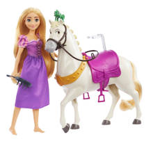 Disney Princess Rapunzel pop met paard