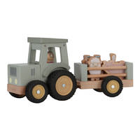 Little Dutch Little Farm tractor met trailer productafbeelding 4