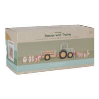 Little Dutch Little Farm tractor met trailer productafbeelding 6