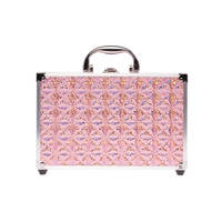 Casuelle make up koffer holografisch - roze productafbeelding 3