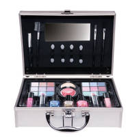 Casuelle make-up koffer Shiny Silver 41-delig productafbeelding 2