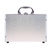 Casuelle make-up koffer Shiny Silver 41-delig productafbeelding 3