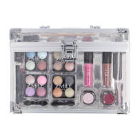 Zmile transparante cosmetica koffer 42-delig productafbeelding 2