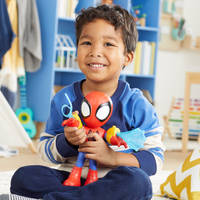 Marvel Spidey and His Amazing Friends Electronic Suit Up Spidey actiefiguur productafbeelding 7
