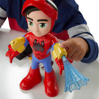 Marvel Spidey and His Amazing Friends Electronic Suit Up Spidey actiefiguur productafbeelding 6